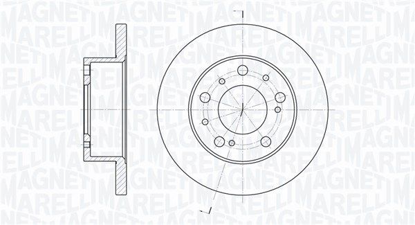 MAGNETI MARELLI Тормозной диск 361302040211